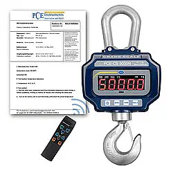 Kraanweegschaal PCE-CS 5000N-ICA incl. ISO-kalibratiecertificaat