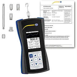 Krachtmeter PCE-DFG N 500-ICA incl. ISO-Kalibratiecertificaat