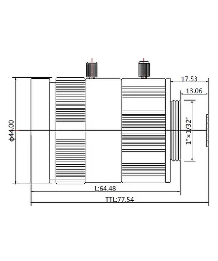 Lens met brandpuntsafstand 50 mm