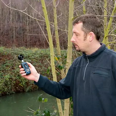 Luchtstroommeter Toepassingsfoto
