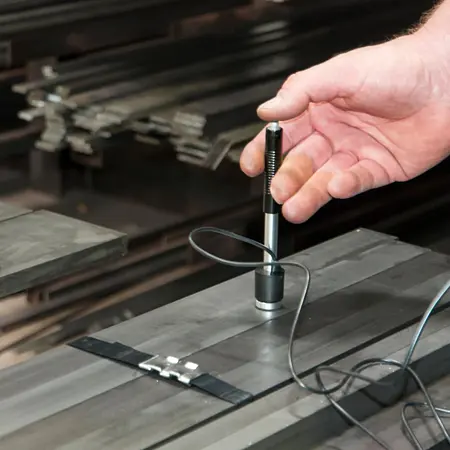 Materiaaltester Toepassingsfoto