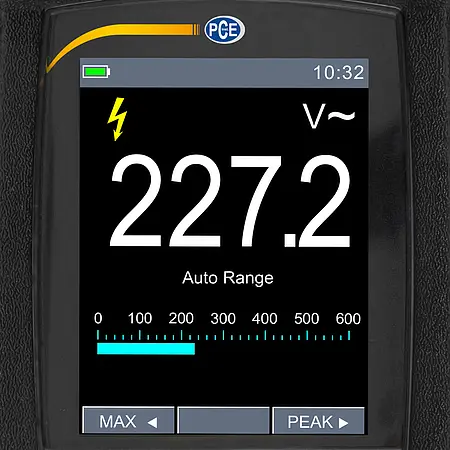 Multimeter display