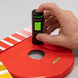 Kleurmeter in gebruik
