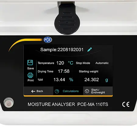 Vochtmeter display