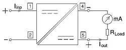 Signaalomvormer PCE-P17I aansluitingsafbeelding