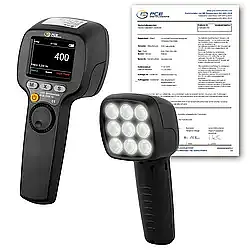 Stroboscoop PCE-DSX 10-ICA incl. ISO-kalibratiecertificaat 