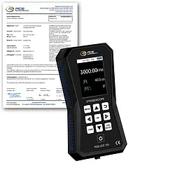 Tachometer PCE-LES 103-ICA incl. ISO-kalibratiecertificaat 