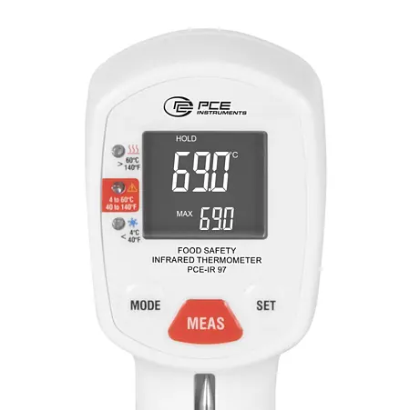 Temperatuurmeter Vooraanzicht