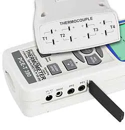 Ingangen van de digitale contactthermometer PCE-T390