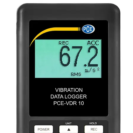 Trillingsmeter PCE-VDR 10 display