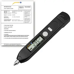 Trillingsmeter PCE-VT 1100-ICA incl. ISO-kalibratiecertificaat 