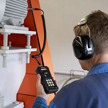 Trillingsmeter Toepassingsfoto