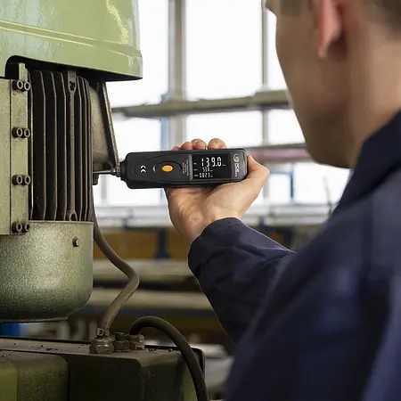 Trillingsmeter Toepassingsfoto