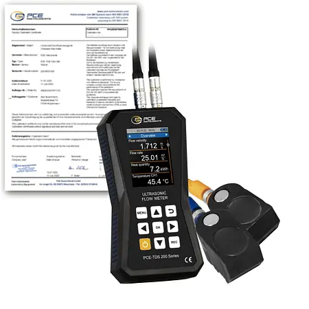 Ultrasone flowmeter PCE-TDS 200 M-ICA