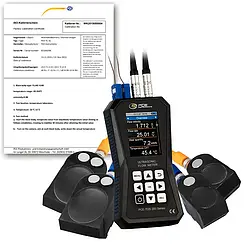 Ultrasone flowmeter PCE-TDS 200+ ML-ICA incl. ISO-kalibratiecertificaat 