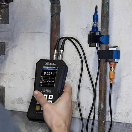 Ultrasone flowmeter Toepassingsfoto