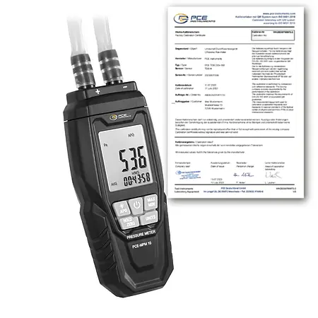 Verschildrukmeter PCE-MPM 10-ICA