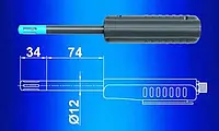 Afmetingen Allround SDI temperatuur- en vochtsensor voor luchtvochtigheidsmeter 