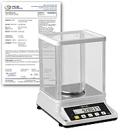 Analytische weegschaal PCE-BSK 310-ICA incl. ISO-kalibratiecertificaat 