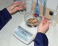 De analytische weegschaal in gebruikt