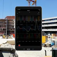 Bluetooth decibelmeter in gebruik