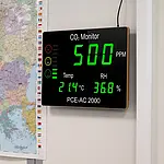 CO2 meter in gebruik