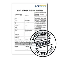 DAkkS kalibratie certificaat voor temperatuurmeters 