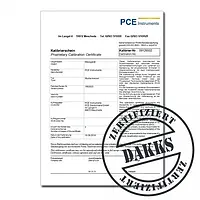 DAkkS-kalibratiecertificaat CAL-DAKKS-HT voor temperatuur en luchtvochtigheid