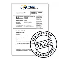 DAkkS-kalibratiecertificaat CAL-DAKKS-S-AP voor analyse- en precisieweegschalen