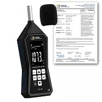 Decibelmeter PCE-325-ICA incl. ISO-kalibratiecertificaat 