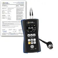 Diktemeter PCE-TG 300-NO2-ICA incl. ISO-kalibratiecertificaat 