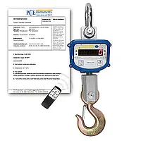 Dynamometer PCE-CS 10000N-ICA incl. ISO-kalibratiecertificaat 