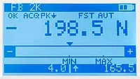 Dynamometer PCE-FB TS serie software