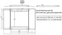 geijkte weegschaal PCE-SD 1500