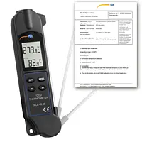 Geluidsdosismeter PCE-IR 80-ICA incl. ISO-kalibratiecertificaat 