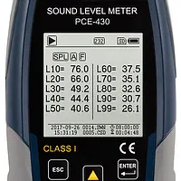 Geluidsmeter PCE-430-SC 09 display