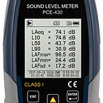 Geluidsniveaumeter PCE-430-SC 09 display