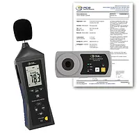 Geluidsniveaumeter PCE-322-SC43-ICA incl. ISO-kalibratiecertificaat 