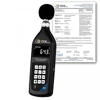 Geluidsniveaumeter PCE-ISM 10ILEQ-ICA incl. ISO-kalibratiecertificaat 