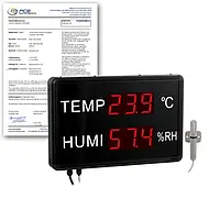 Groot weergave display PCE-G 2-ICA incl. ISO-kalibratiecertificaat 