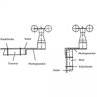 Inbouw impulsteller Technische tekening