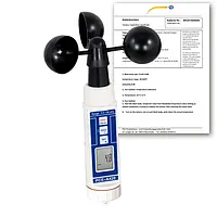 Luchtstroommeter PCE-A420-ICA incl. ISO-kalibratiecertificaat 