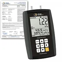 Manometer PCE-PDA 10L-ICA incl. ISO-kalibratiecertificaat 