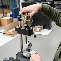 Materiaal testopstelling in gebruik