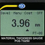 Materiaaldiktemeter PCE-TG 250
