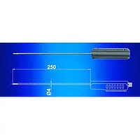 Afmetingen mini-temperatuur- en vochtigheidsensor met 4 mm diameter