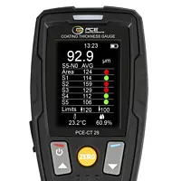 Oppervlakte tester Display