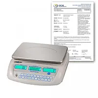 Platformweegschaal PCE-PCS 6-ICA incl. ISO-kalibratiecertificaat 