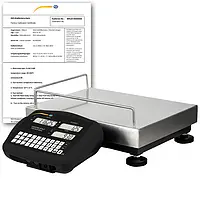 Platformweegschaal PCE-SCS 150-ICA incl. ISO-kalibratiecertificaat  