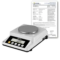 Precisieweegschaal PCE-DMS 310-ICA incl. ISO-kalibratiecertificaat  